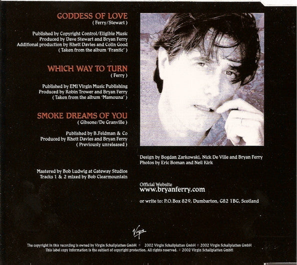 Bryan Ferry : Goddess Of Love (CD, Single)