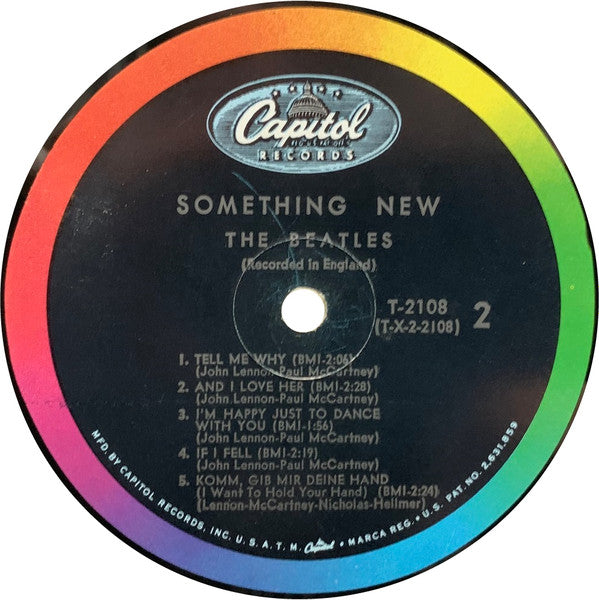 The Beatles : Something New (LP, Album, Mono, RP, Pin)