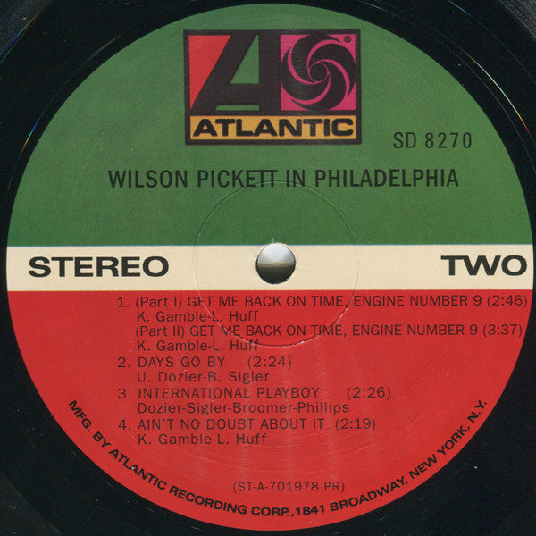 Wilson Pickett : In Philadelphia (LP, Album, RE)