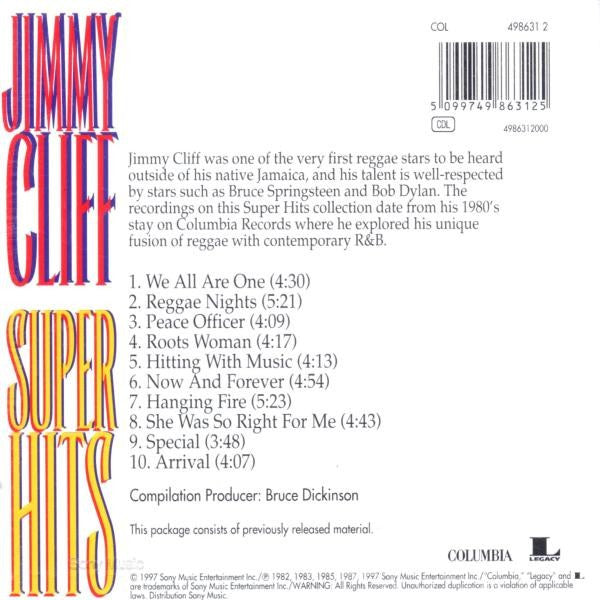 Jimmy Cliff : Super Hits (CD, Comp)