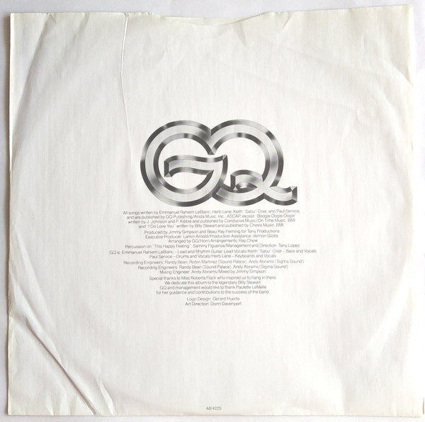 GQ : Disco Nights (LP, Album, Club, RCA)