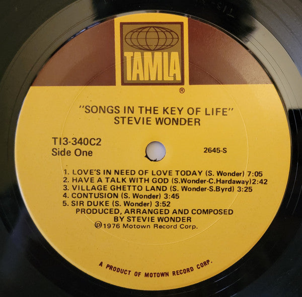 Stevie Wonder : Songs In The Key Of Life (2xLP, Pit + 7", Album, EP)
