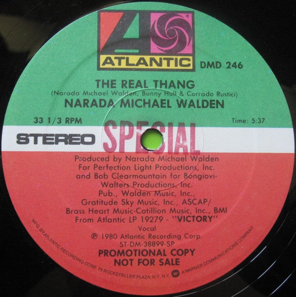 Narada Michael Walden : The Real Thang (12", Promo)