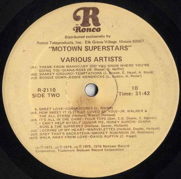 Various : Motown Superstars (LP, Comp)