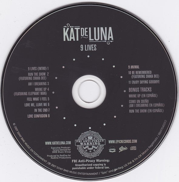 Kat DeLuna : 9 Lives (CD, Album)