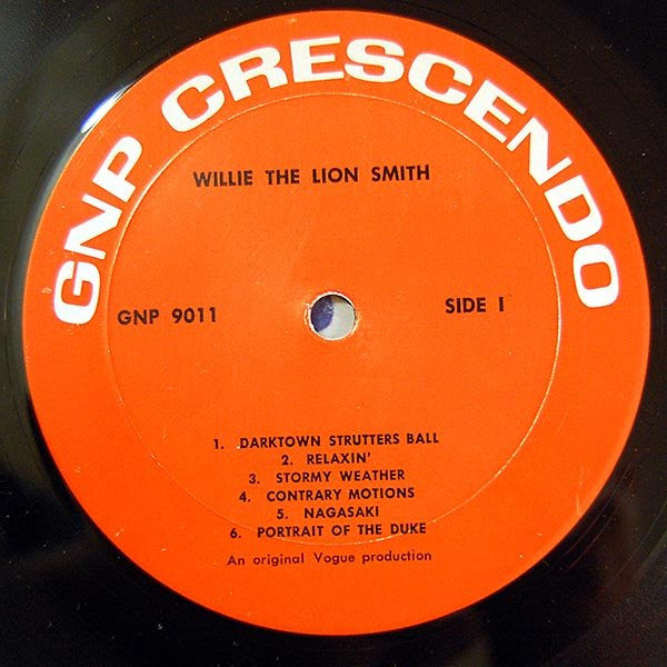 Willie "The Lion" Smith : Willie "The Lion" Smith (LP)