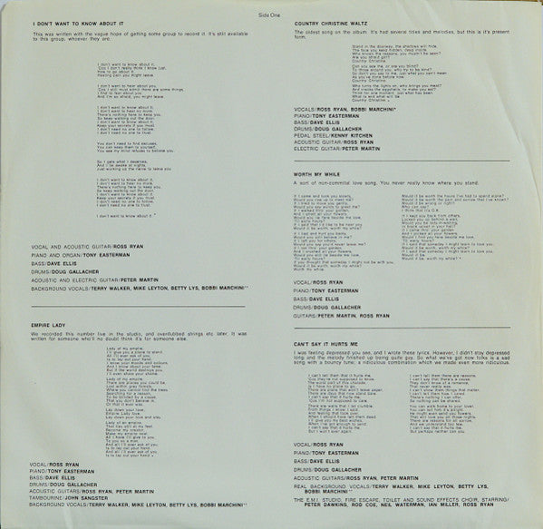 Ross Ryan : A Poem You Can Keep (LP, Album)