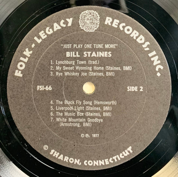 Bill Staines : Just Play One Tune More (LP, Album)