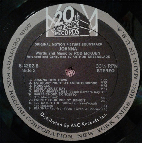 Rod McKuen : Joanna (LP, Album)