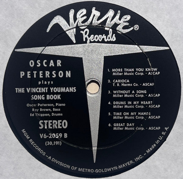 Oscar Peterson : Oscar Peterson Plays The Harry Warren And Vincent Youmans Song Books (LP, Album, RE)