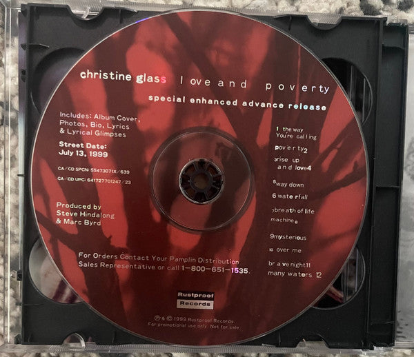 Christine Glass : Love And Poverty (CD, Advance, Album, Enh)
