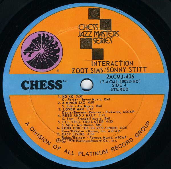 Sonny Stitt And Zoot Sims : Interaction (2xLP, Comp, Gat)