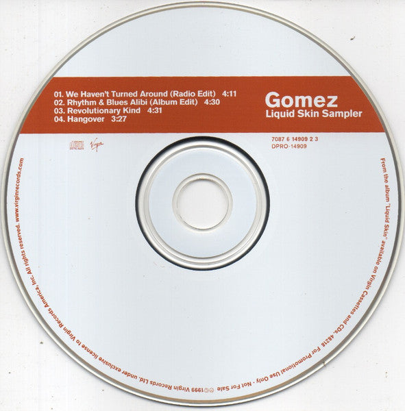 Gomez : Liquid Skin Sampler (CD, Promo, Smplr)