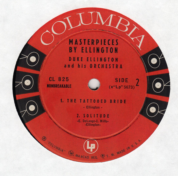Duke Ellington And His Orchestra : Masterpieces By Ellington (In Uncut Concert Arrangements) (LP, Album, Mono, RE, Hol)