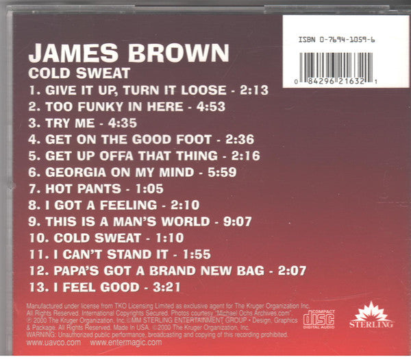 James Brown : Cold Sweat (CD, Comp)