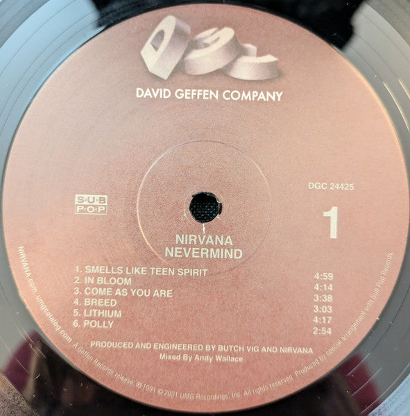 Nirvana : Nevermind (LP, Album, RE)