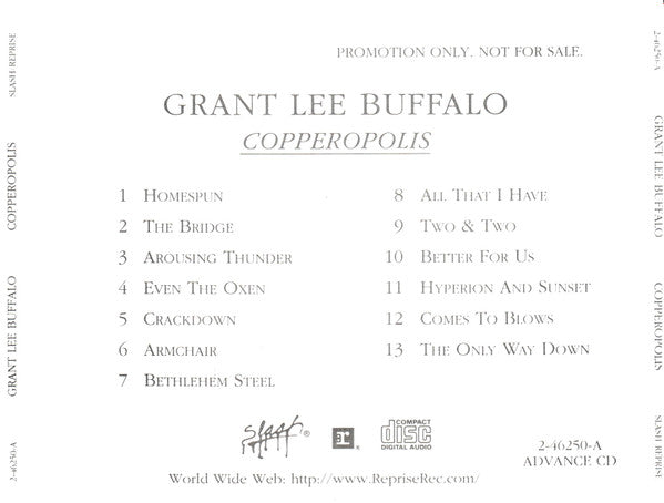 Grant Lee Buffalo : Copperopolis (CD, Advance, Album, Promo)