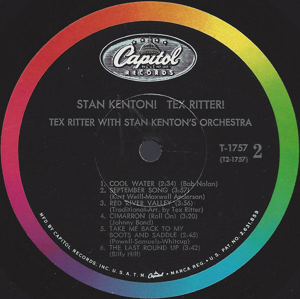 Tex Ritter / Stan Kenton : Stan Kenton! Tex Ritter! (LP, Mono, Scr)