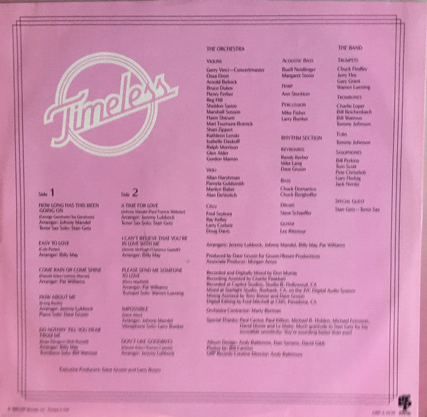Diane Schuur : Timeless (LP, Album, RE)