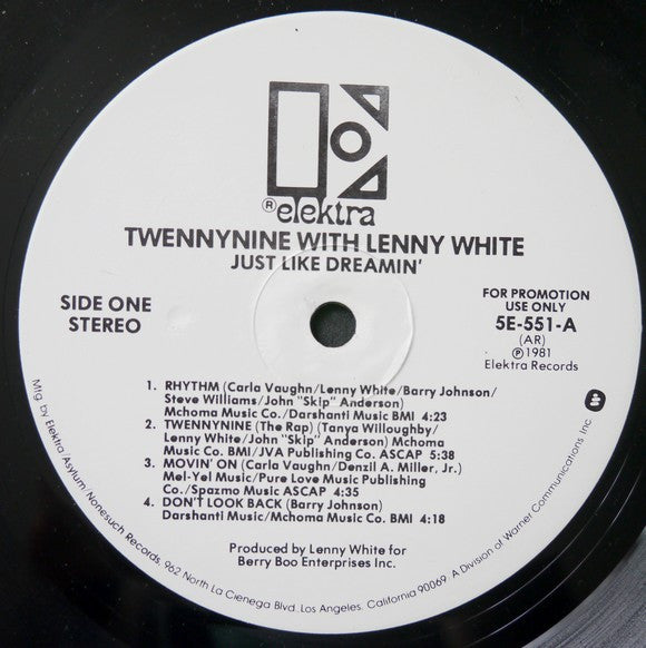 Twennynine With Lenny White : Just Like Dreamin' (LP, Album, Promo, All)