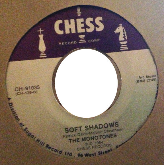 The Monotones : Book Of Love / Soft Shadows (7", Single)