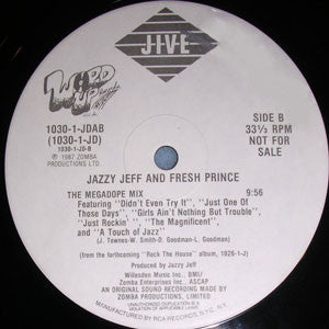 DJ Jazzy Jeff & The Fresh Prince : The Magnificent Jazzy Jeff (12", Promo)