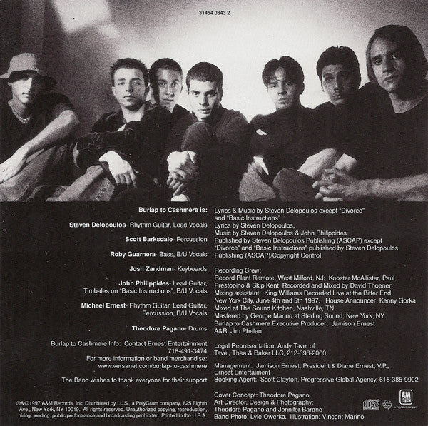 Burlap To Cashmere : Live At The Bitter End (CD, EP)