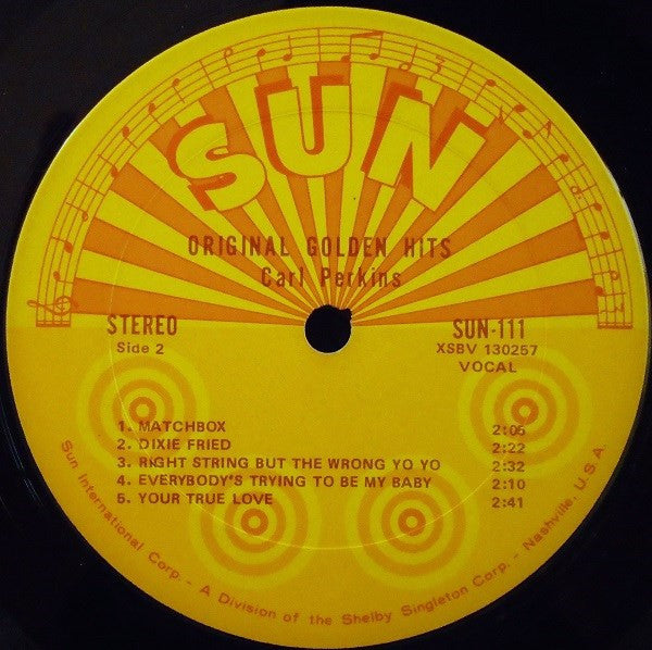 Carl Perkins : Original Golden Hits (LP, Comp)