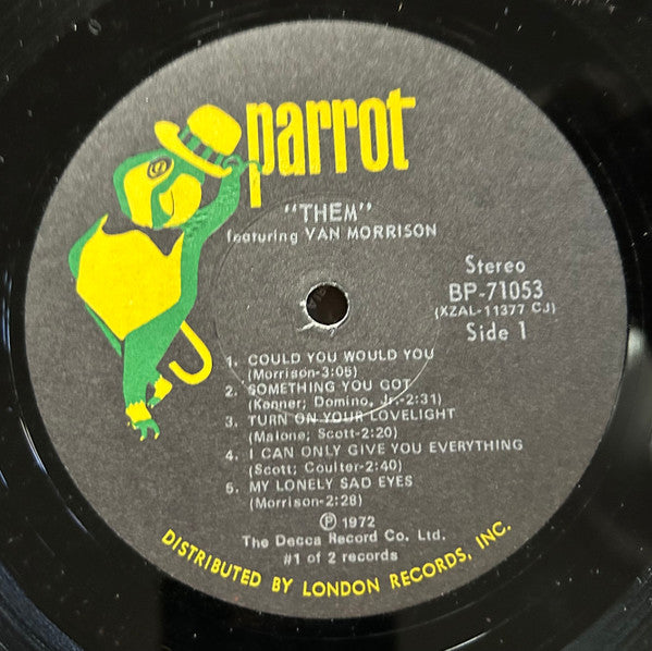 Them (3) Featuring Van Morrison : Them Featuring Van Morrison (2xLP, Comp, Cap)