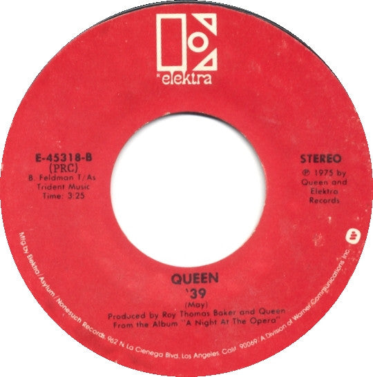 Queen : You're My Best Friend / '39 (7", Single, RE, PRC)