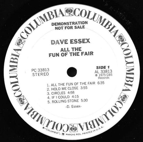 David Essex : All The Fun Of The Fair (LP, Album, Promo)