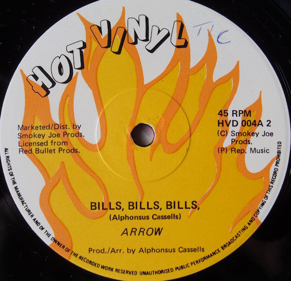 Arrow (2) : Soca Rumba / Bills, Bills, Bills (12")