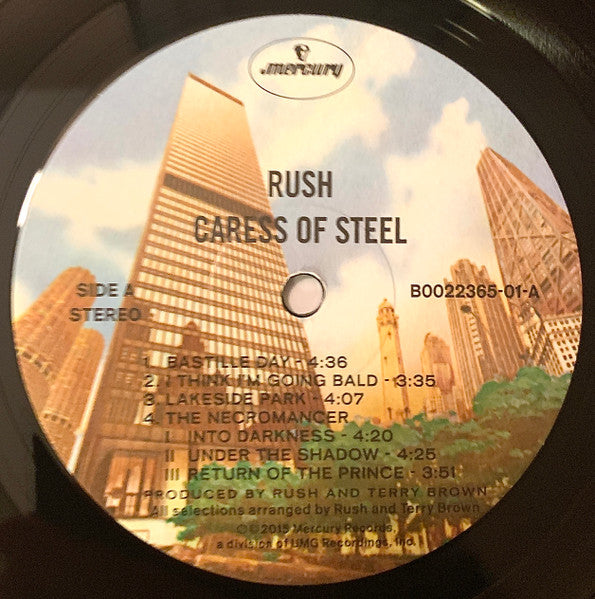 Rush : Caress Of Steel (LP, Album, RE, RM, Gat)