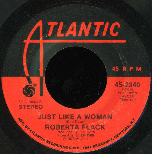 Roberta Flack : Killing Me Softly With His Song (7", Single, Pla)