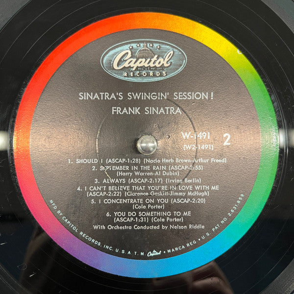 Frank Sinatra With Nelson Riddle And His Orchestra : Sinatra's Swingin' Session !!! (LP, Album, Mono, RE, Scr)