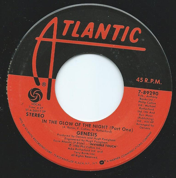 Genesis : Tonight, Tonight, Tonight (7", Single, SP )