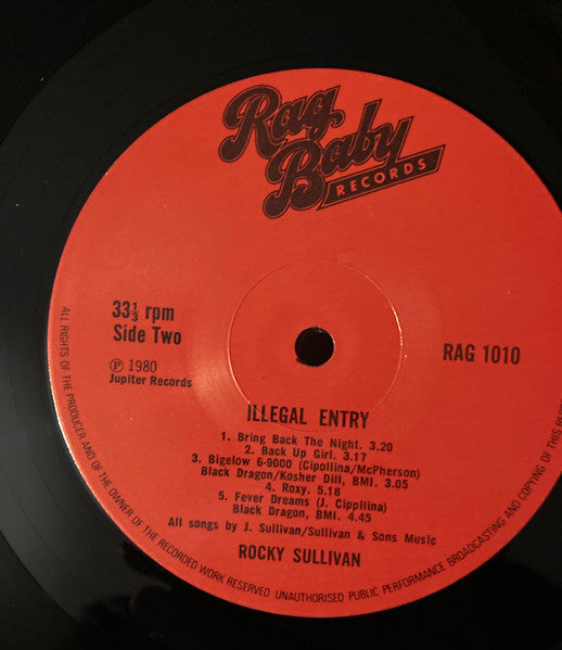 Rocky Sullivan : Illegal Entry (LP, Album)