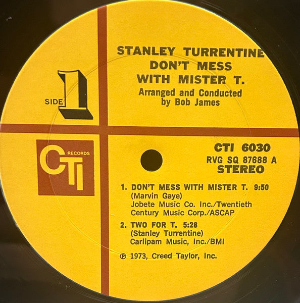 Stanley Turrentine : Don't Mess With Mister T. (LP, Album)