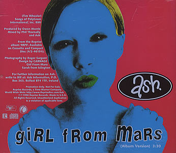 Ash : Girl From Mars (CD, Single, Promo)