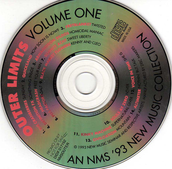 Various : Outer Limits Volume One: An NMS '93 New Music Collection (CD, Comp, Promo)