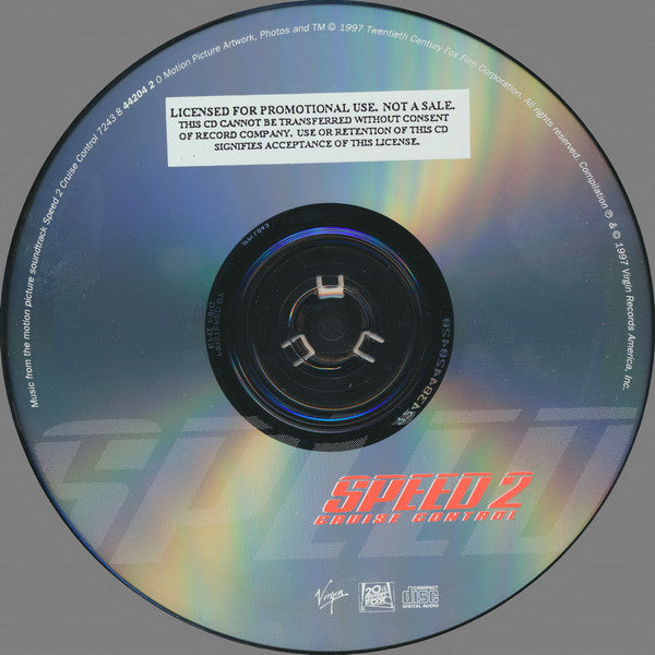 Various : Speed 2: Cruise Control - Original Motion Picture Soundtrack (CD, Comp, Promo)
