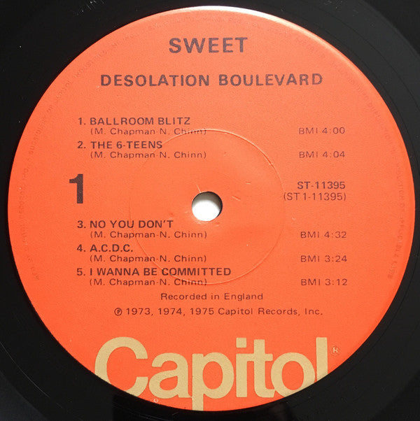 Sweet* : Desolation Boulevard (LP, Album, Jac)