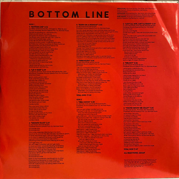 Michael Quatro : Bottom Line (LP)