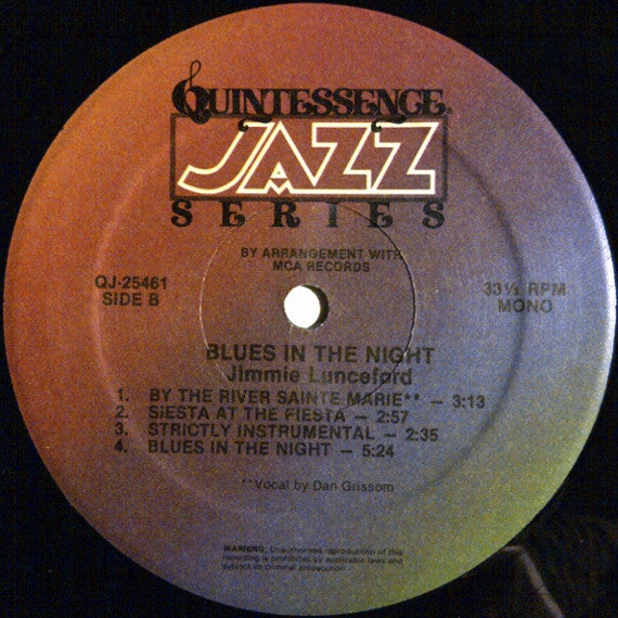 Jimmie Lunceford : Blues In The Night (LP, Comp, Mono)