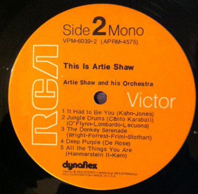 Artie Shaw : This Is Artie Shaw (2xLP, Comp, Mono)