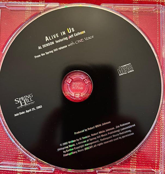 Al Denson : Alive In Us (CD, Promo)