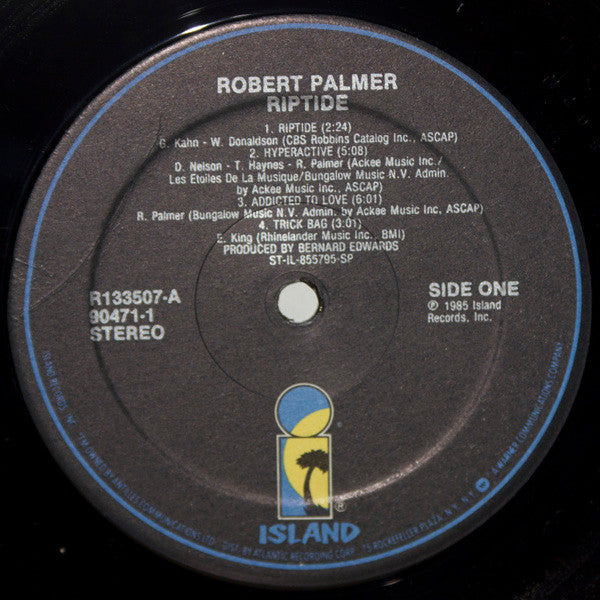 Robert Palmer : Riptide (LP, Album, Club)