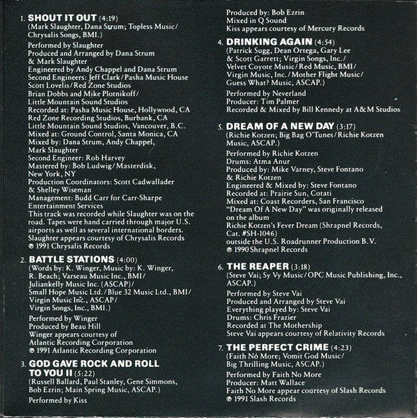 Various : Bill & Ted's Bogus Journey (CD, Album, Club)