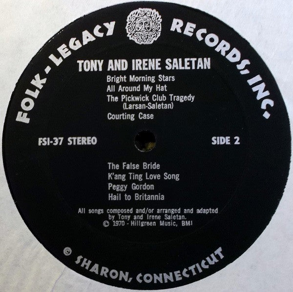 Tony And Irene Saletan : Tony And Irene Saletan (LP, Album)