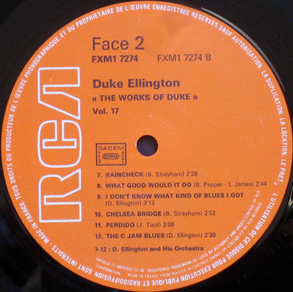 Duke Ellington And His Orchestra : The Works Of Duke - Integrale Volume 17 (LP, Comp, RE)